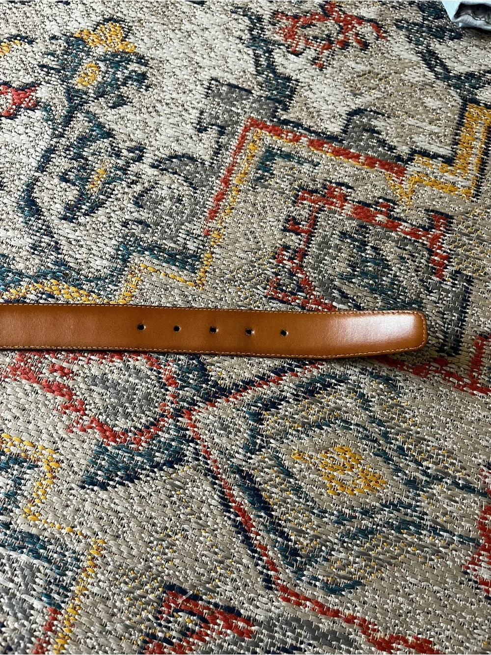 Men's Black Croc-Embossed Leather Belt with Gold Buckle UNBRANDED